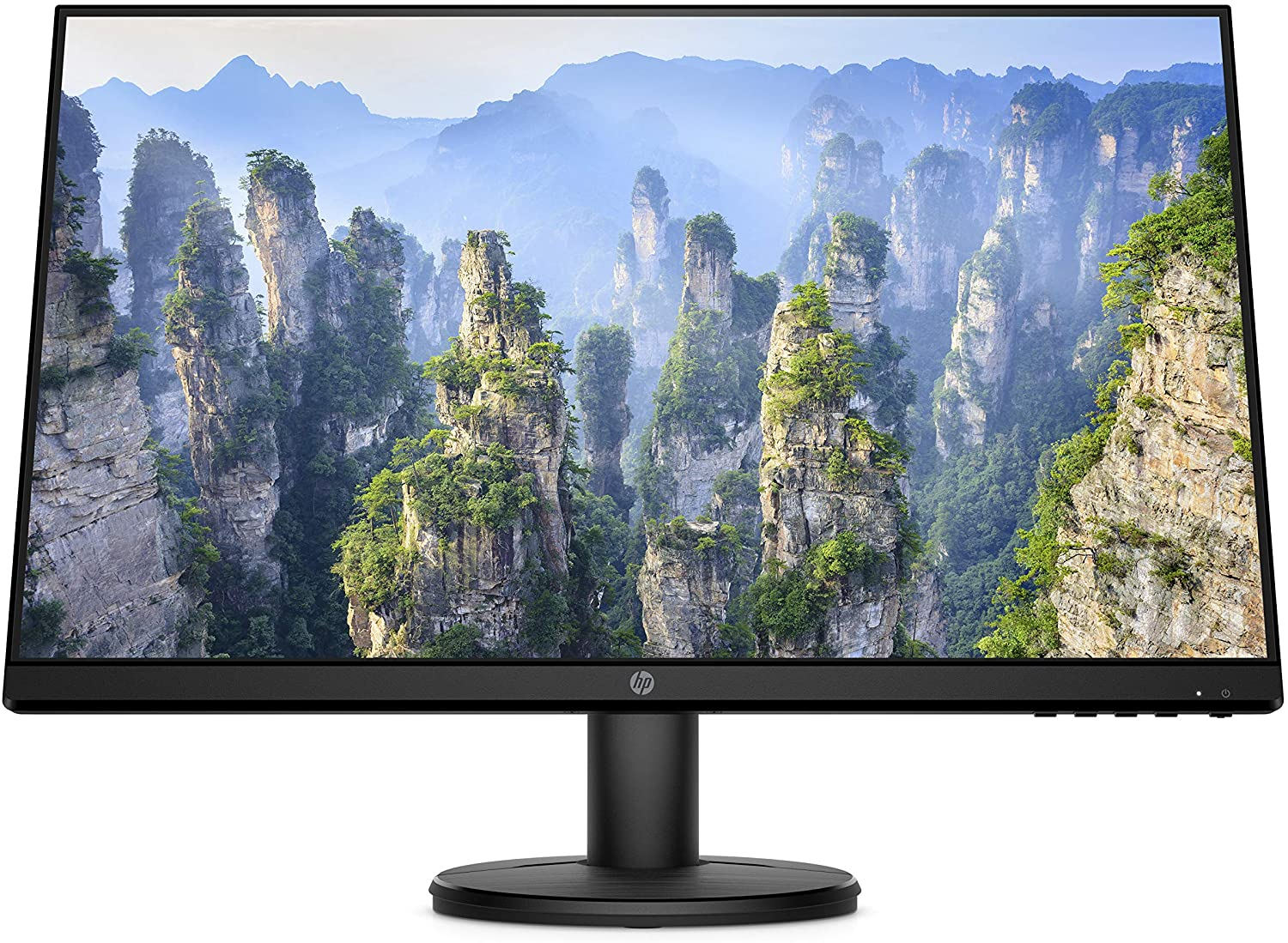 HP V24i FHD Monitor | 23.8-inch Diagonal Full HD Computer Monitor with IPS Panel and 3-Sided Micro Edge Design | Low Blue Light Screen with HDMI and VGA Ports | (9RV15AA#ABA)